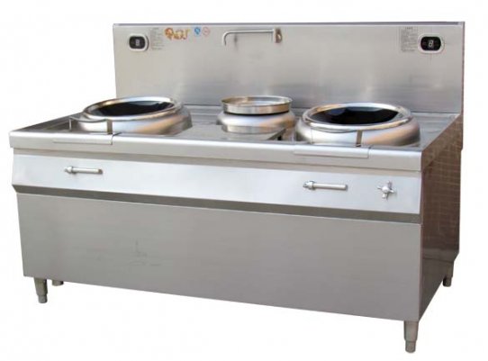 雙頭單尾電磁小炒爐