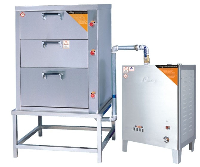 三門海鮮蒸櫃配蒸氣機